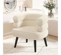 Élégante chaise de maquillage moderne avec pieds en métal robustes - Siège rembourré élégant du milieu du siècle pour bureau, salon, salle à manger et coiffeuse de maquillage