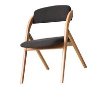 Élégante chaise de salle à manger pliante portable avec dossier - Chaise de loisirs confortable pour l'intérieur et l'extérieur - Parfaite pour la maison et le balcon Marron foncé