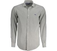 Elégante chemise blanche pour homme en coton bio à rayures, taille : 2XL Couleur : Bianco
