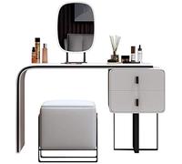 Élégante coiffeuse italienne légère de luxe pour chambre à coucher, moderne, simple, petite, nordique, haut de gamme, coiffeuse de chambre (taille : style 2 (100 cm) (style 1 (80 cm)