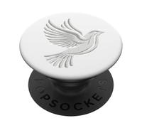 Élégante Colombe Oiseau d'espoir Symbole de Paix Vintage PopSockets PopGrip Adhésif