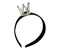 Élégante couronne d'anniversaire de princesse dorée pour filles Accessoire de fête Diadème accrocheur avec perles étincelantes