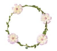 Élégante couronne de cheveux en métal avec quatre fleurs Intonation décontractée adaptée aux femmes pour un plan de fin sécurisé au quotidien