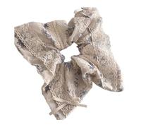 Élégante dentelle florale cheveux crise chignon surdimensionné Scunchies Support de queue de cheval Bowknot Bandeau de cheveux Lady Élégant Headpieces