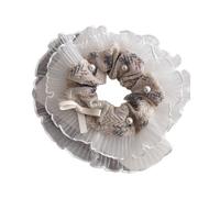 Élégante dentelle florale cheveux crise chignon surdimensionné Scunchies Support de queue de cheval Bowknot Bandeau de cheveux Lady Élégant Headpieces