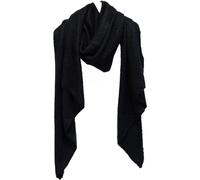 Elégante écharpe de mode 220x70 cm, couleur unie - Stylé & Chauffant Noir