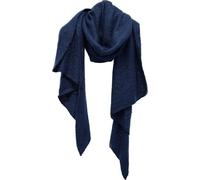 Elégante écharpe de mode 220x70 cm, couleur unie - Stylée & Chauffante Bleu Foncé