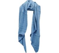 Elégante écharpe de mode 220x70 cm, couleur unie - Stylée & Chauffante Bleue