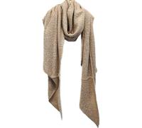 Elégante écharpe de mode 220x70 cm, couleur unie - Stylée & Chauffante Marron clair