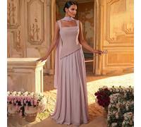 Élégante et luxueuse robe verte en satin élastique et mousseline avec patchwork, design asymétrique, ourlet froncé en A (écharpe amovible autour du cou) convenant pour soirée, enterrement de vie de je