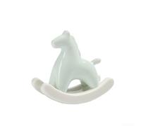 Élégante figurine de cheval artisanale pour la maison créée avec des matériaux fermes pour fournir une touche décorative durable à n'importe quelle chambre d'enfant ou salle de jeux (vert (pièces