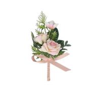 Élégante fleur poignet corsage pour mariage rose poignet pour mariée et dame mariée demoiselle d'honneur cérémonie anniversaire broches pour femmes, taille unique, Comme décrit