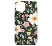 Élégante Fleur Sauvage Florale botanique Douce Couleur Nature été Coque pour iPhone 13