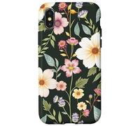 Élégante Fleur Sauvage Florale botanique Douce Couleur Nature été Coque pour iPhone X/XS