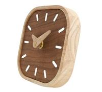 Élégante horloge de bureau en bois de noyer, petite table de chevet, décoration de maison, salle d'étude, horloge pour décoration d'intérieur élégante