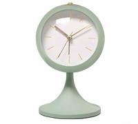Élégante horloge de chevet en forme de trompette avec construction et design accrocheur pour n'importe quel espace (vert)