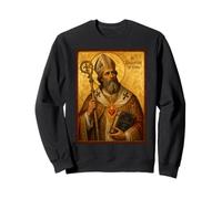 Élégante icône catholique de Saint Augustin d'Hippone Sweatshirt