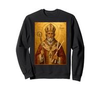 Élégante icône catholique de Saint-Blaise Sweatshirt