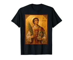 Élégante icône catholique de Saint Étienne T-Shirt