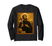 Élégante icône catholique de Saint François Xavier Manche Longue