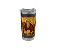 Élégante icône catholique de Saint Jérôme Gobelet isotherme en acier inoxydable double paroi