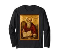 Élégante icône catholique de Saint Jérôme Manche Longue