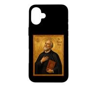 Élégante icône catholique de Saint Philippe Néri Coque pour iPhone 16 Plus