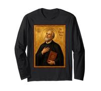 Élégante icône catholique de Saint Philippe Néri Manche Longue
