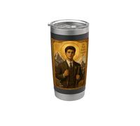 Élégante icône catholique de Saint Pier Giorgio Frassati Gobelet isotherme en acier inoxydable double paroi