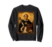 Élégante icône catholique de Saint Thomas d'Aquin Sweatshirt