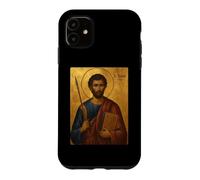 Élégante icône catholique de Saint Thomas l'Apôtre Coque pour iPhone 11