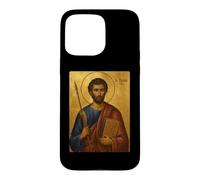 Élégante icône catholique de Saint Thomas l'Apôtre Coque pour iPhone 15 Pro Max