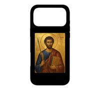 Élégante icône catholique de Saint Thomas l'Apôtre Coque pour iPhone 17 Pro Max