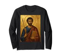 Élégante icône catholique de Saint Thomas l'Apôtre Manche Longue