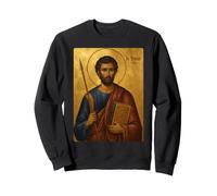 Élégante icône catholique de Saint Thomas l'Apôtre Sweatshirt
