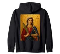 Élégante icône catholique de Sainte Agathe Sweat à Capuche