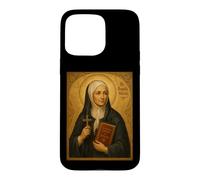 Élégante icône catholique de Sainte Angèle Merici Coque pour iPhone 15 Pro Max