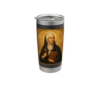Élégante icône catholique de Sainte Angèle Merici Gobelet isotherme en acier inoxydable double paroi