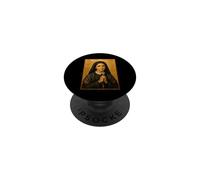 Élégante icône catholique de Sainte Bernadette PopSockets PopGrip Adhésif