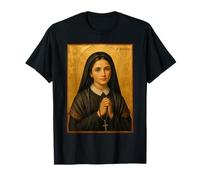 Élégante icône catholique de Sainte Bernadette T-Shirt