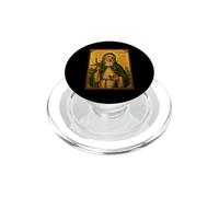 Élégante icône catholique de Sainte Brigitte d'Irlande PopSockets PopGrip pour MagSafe