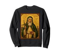 Élégante icône catholique de Sainte Brigitte d'Irlande Sweatshirt
