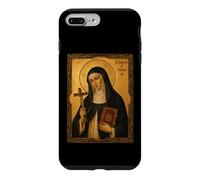 Élégante icône catholique de Sainte Catherine de Bologne Coque pour iPhone 7 Plus/8 Plus