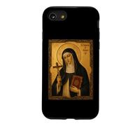 Élégante icône catholique de Sainte Catherine de Bologne Coque pour iPhone SE (2020) / 7/8