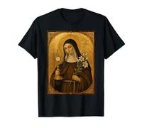Élégante icône catholique de Sainte Claire d'Assise T-Shirt