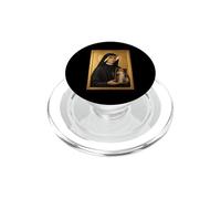 Élégante icône catholique de Sainte Faustine PopSockets PopGrip pour MagSafe