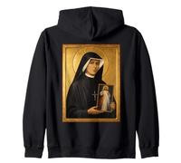 Élégante icône catholique de Sainte Faustine Sweat à Capuche