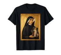 Élégante icône catholique de Sainte Faustine T-Shirt