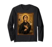 Élégante icône catholique de Sainte Gemma Galgani Manche Longue
