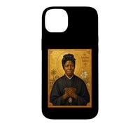 Élégante icône catholique de Sainte Joséphine Bakhita Coque pour iPhone 14 Plus
